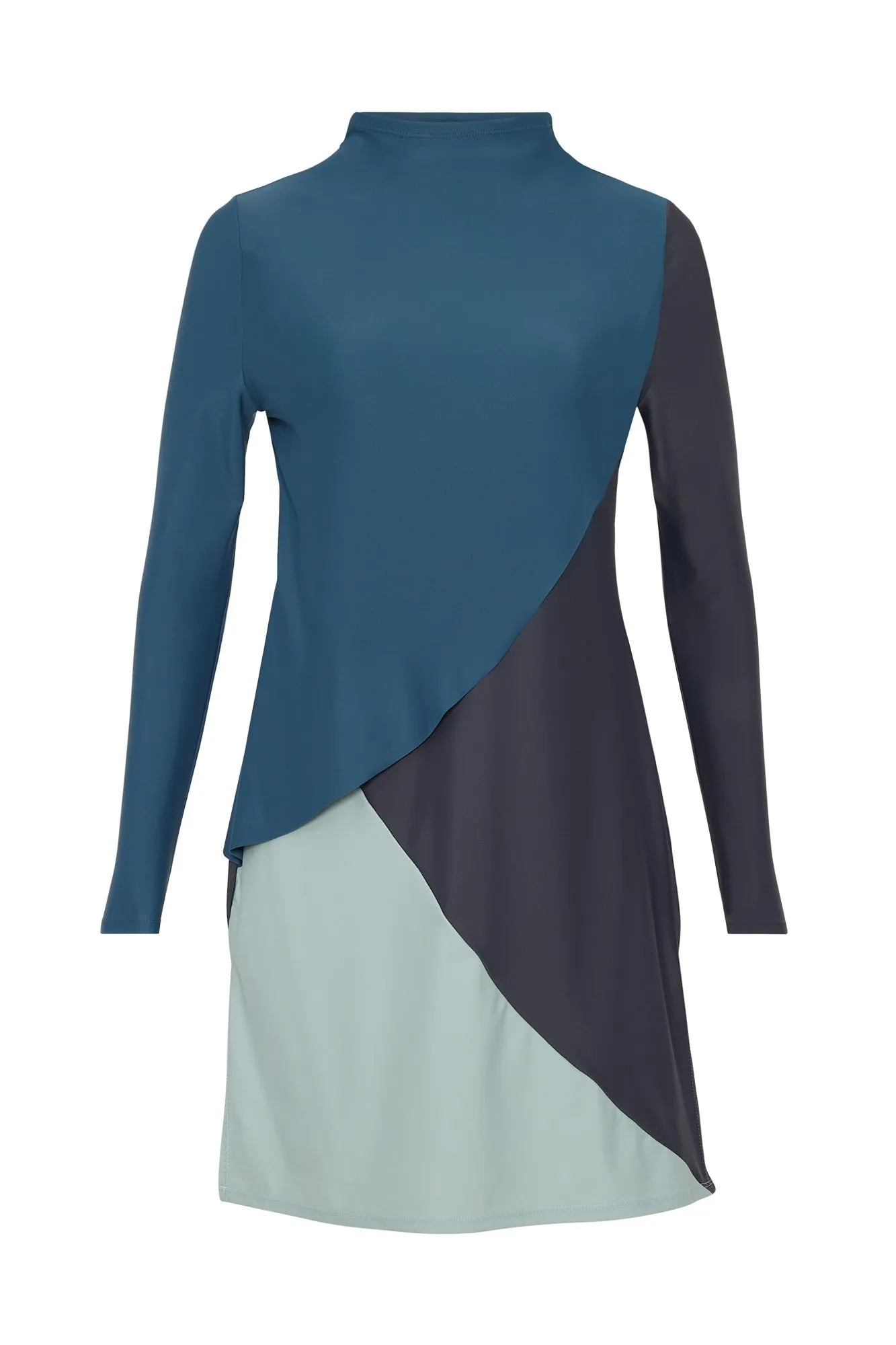 Cape Swim Dress - Wave