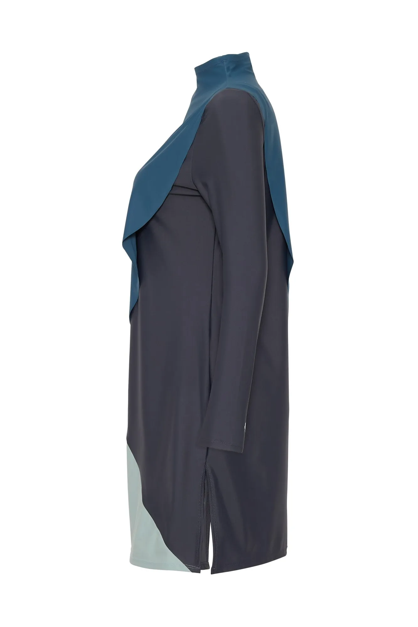 Cape Swim Dress - Wave