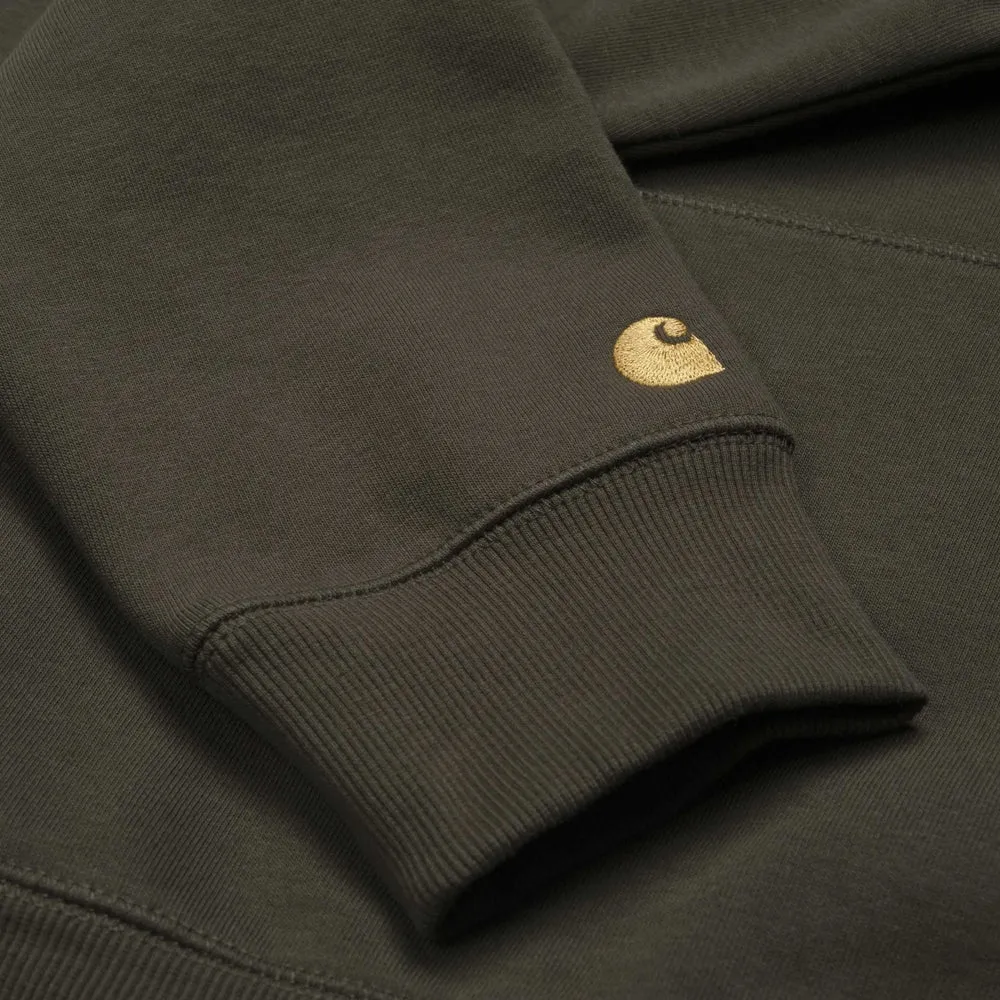 Carhartt Chase Hoodie  - Cypress/Gold