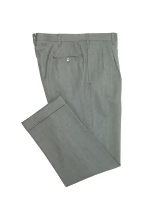 Cesare Attolini Grey Twill Sartorial Trousers