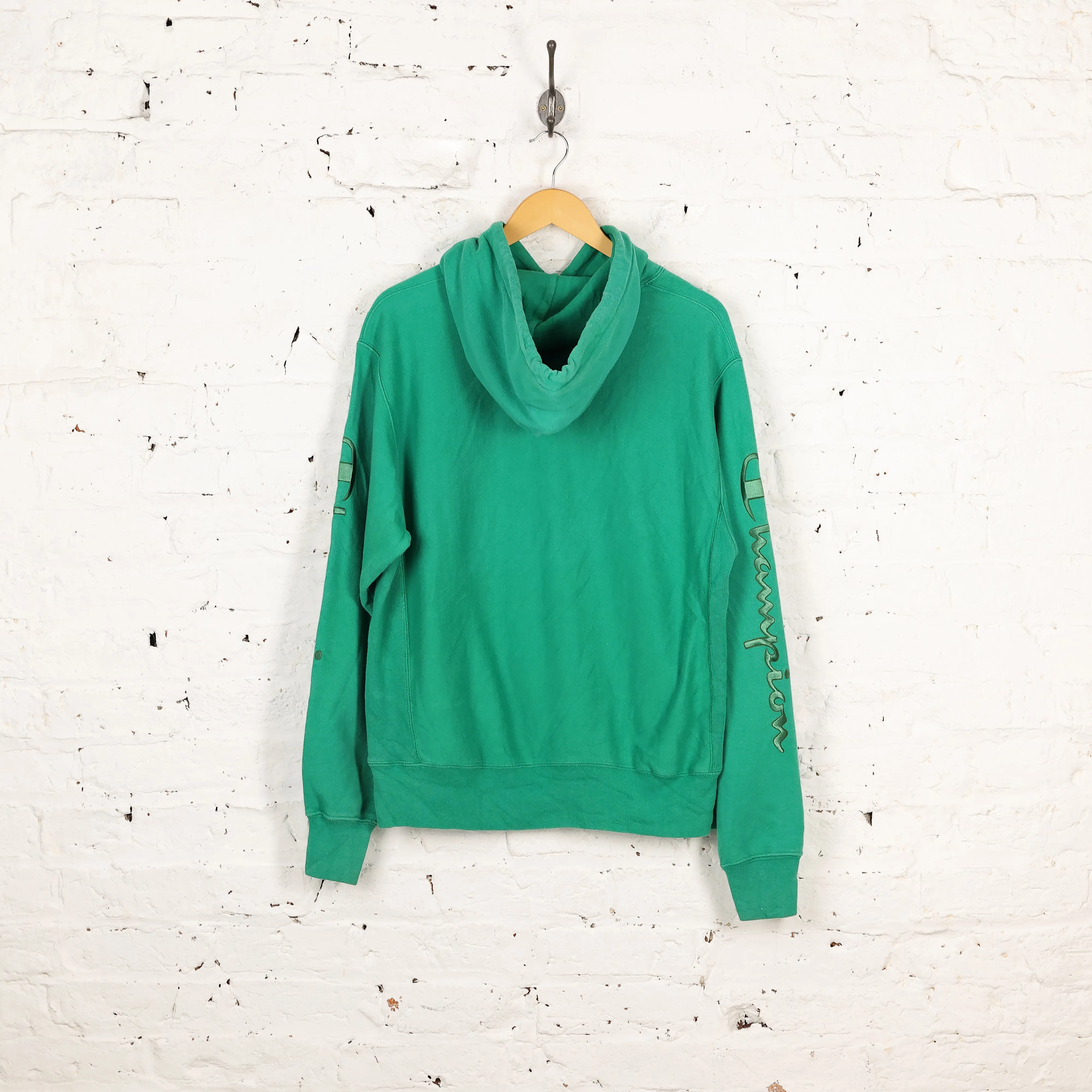 Champion Reverse Weave Hoodie - Green - M