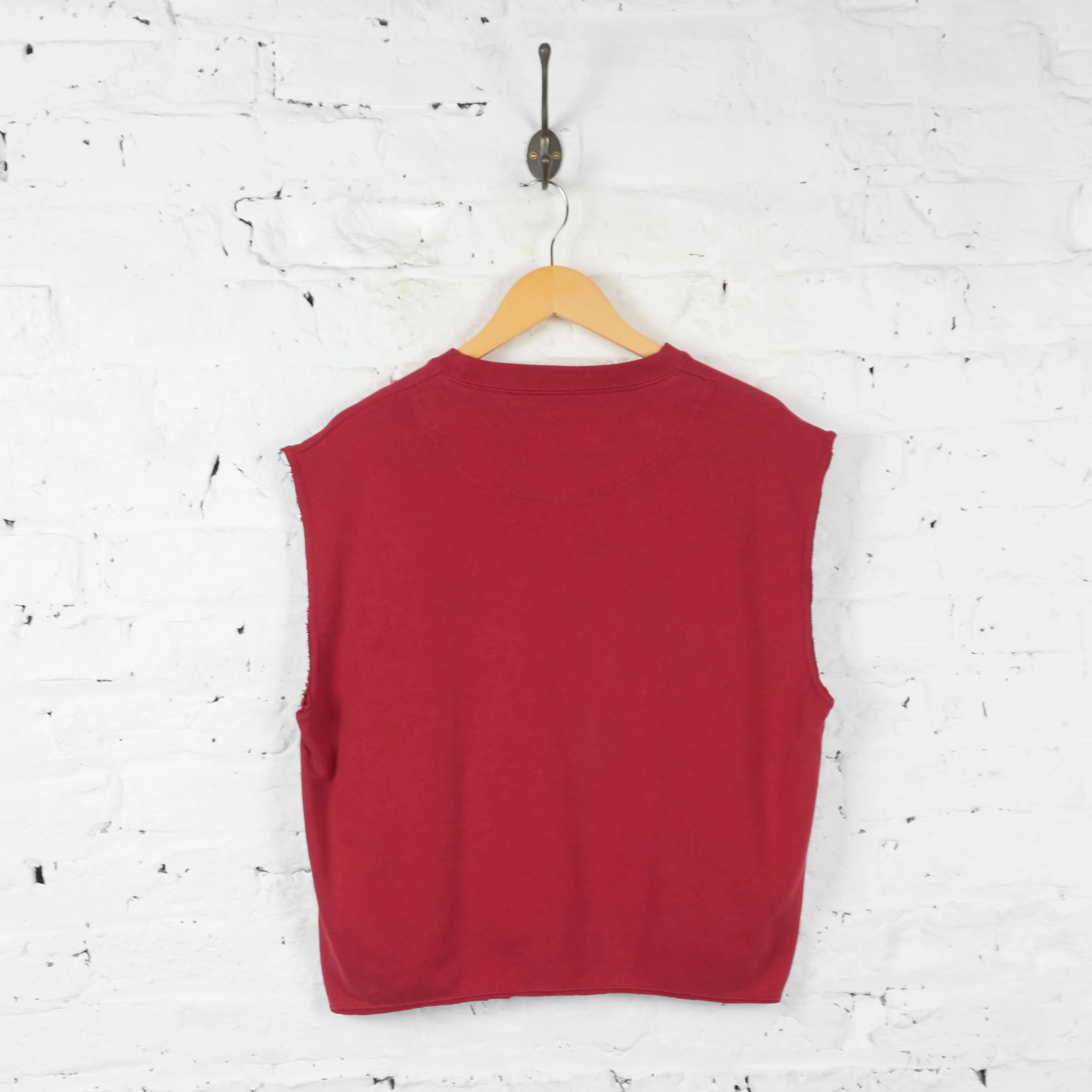 Champion Sleeveless Sweatshirt - Red - S