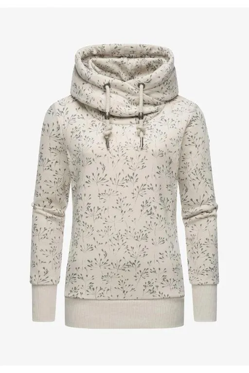 Chandail à capuche Gripy flowery bone de Ragwear