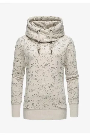 Chandail à capuche Gripy flowery bone de Ragwear