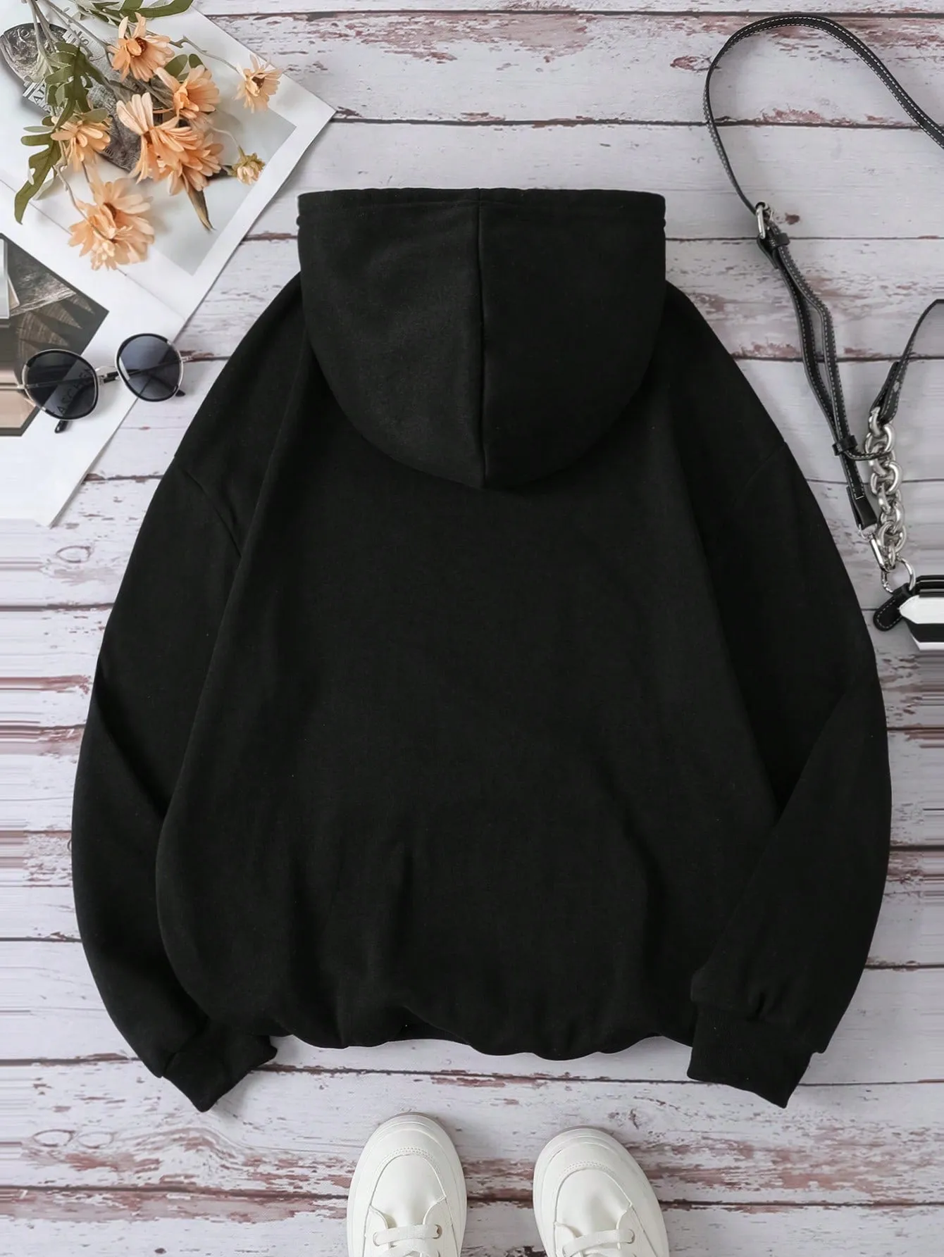 Cherry Vibes Sudadera con capucha térmica y eslogan