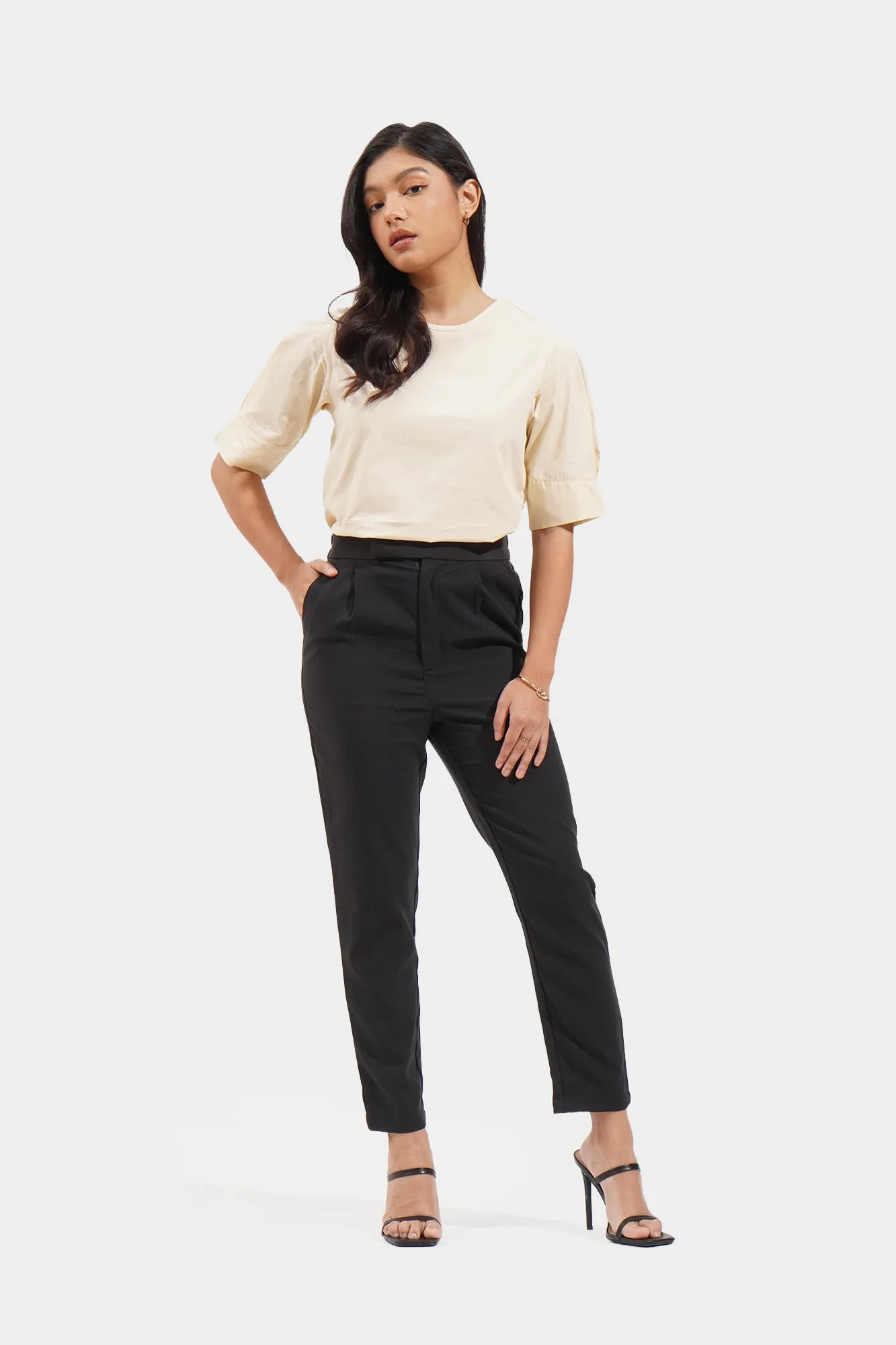 Closet Staples Slim Fit Pleated Trousers