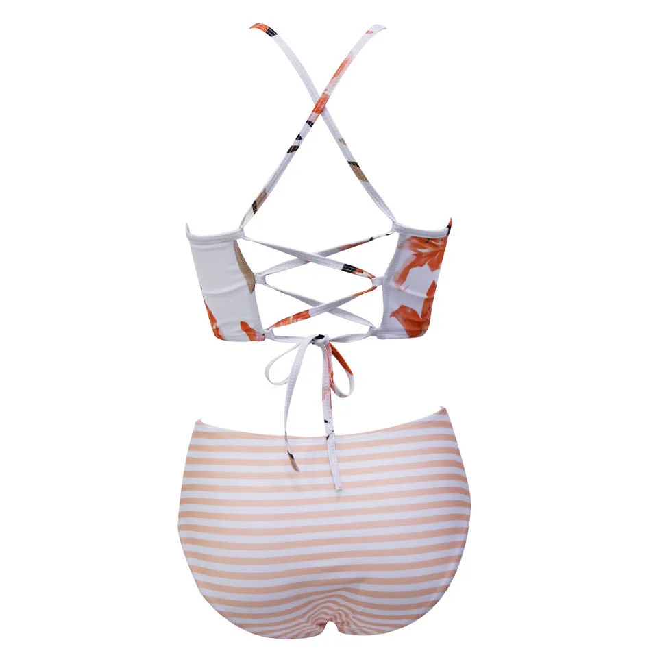 Colette Tiger Lily High Waist Bikini