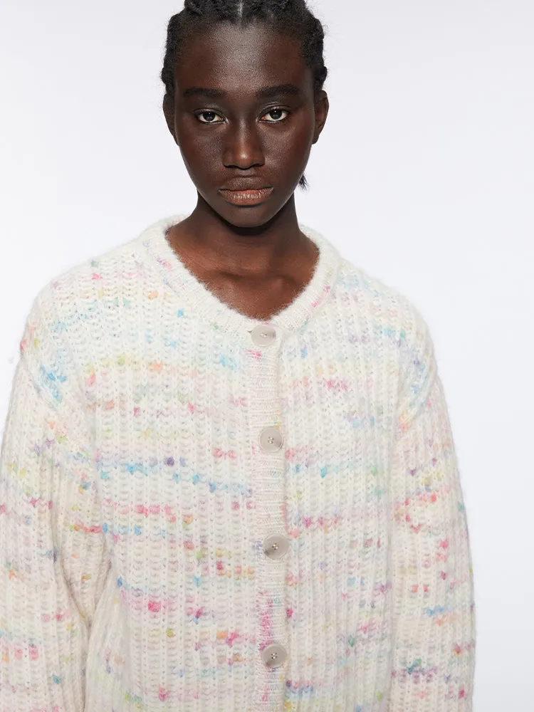 Colourful Dotted Cardigan