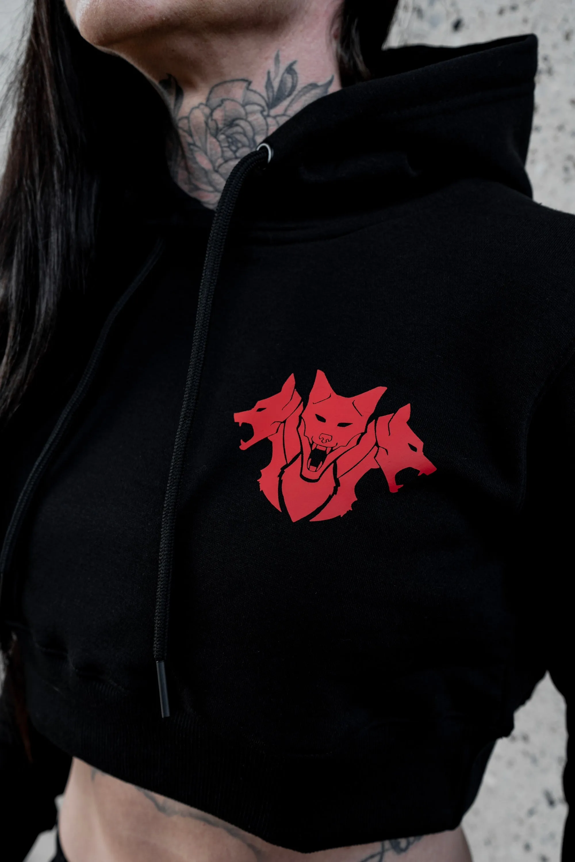 CORE Cropped Hoodie (Black)