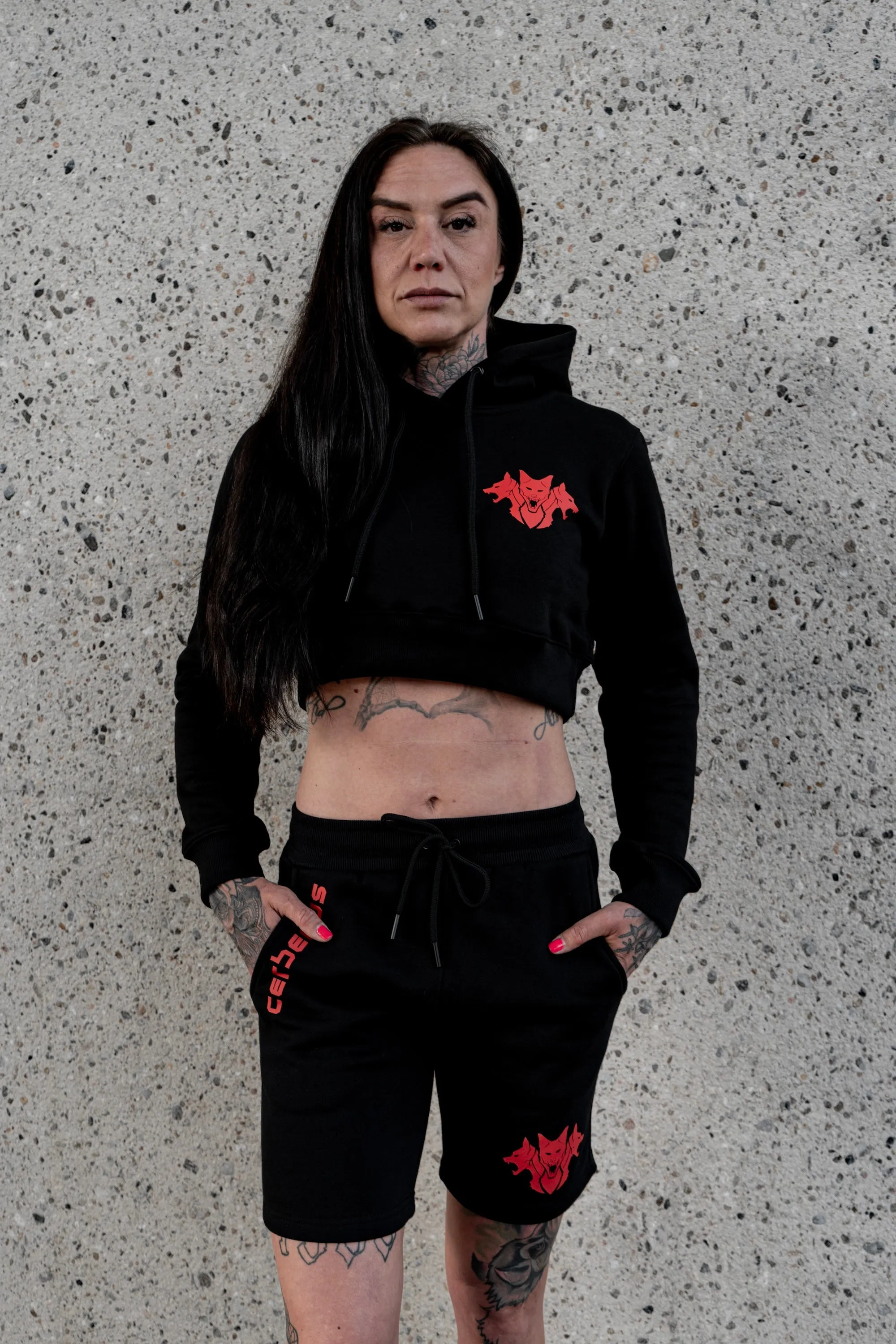 CORE Cropped Hoodie (Black)