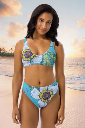 Costa Rica - Hibiscus Surfwear - Recycled high-waisted bikini