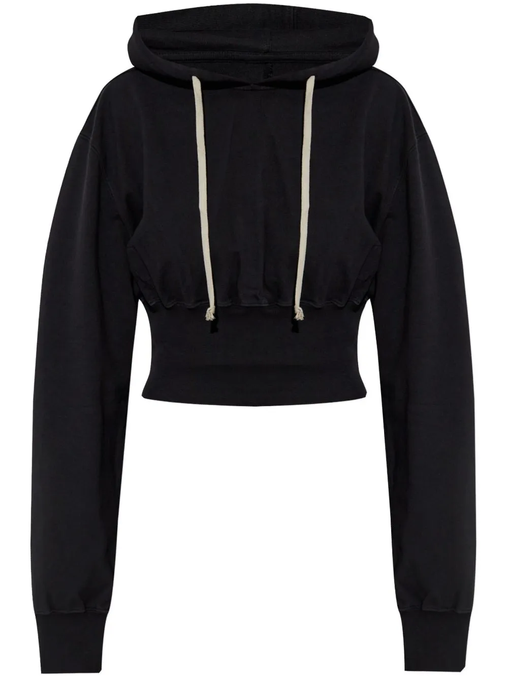 Cotton cropped hoodie