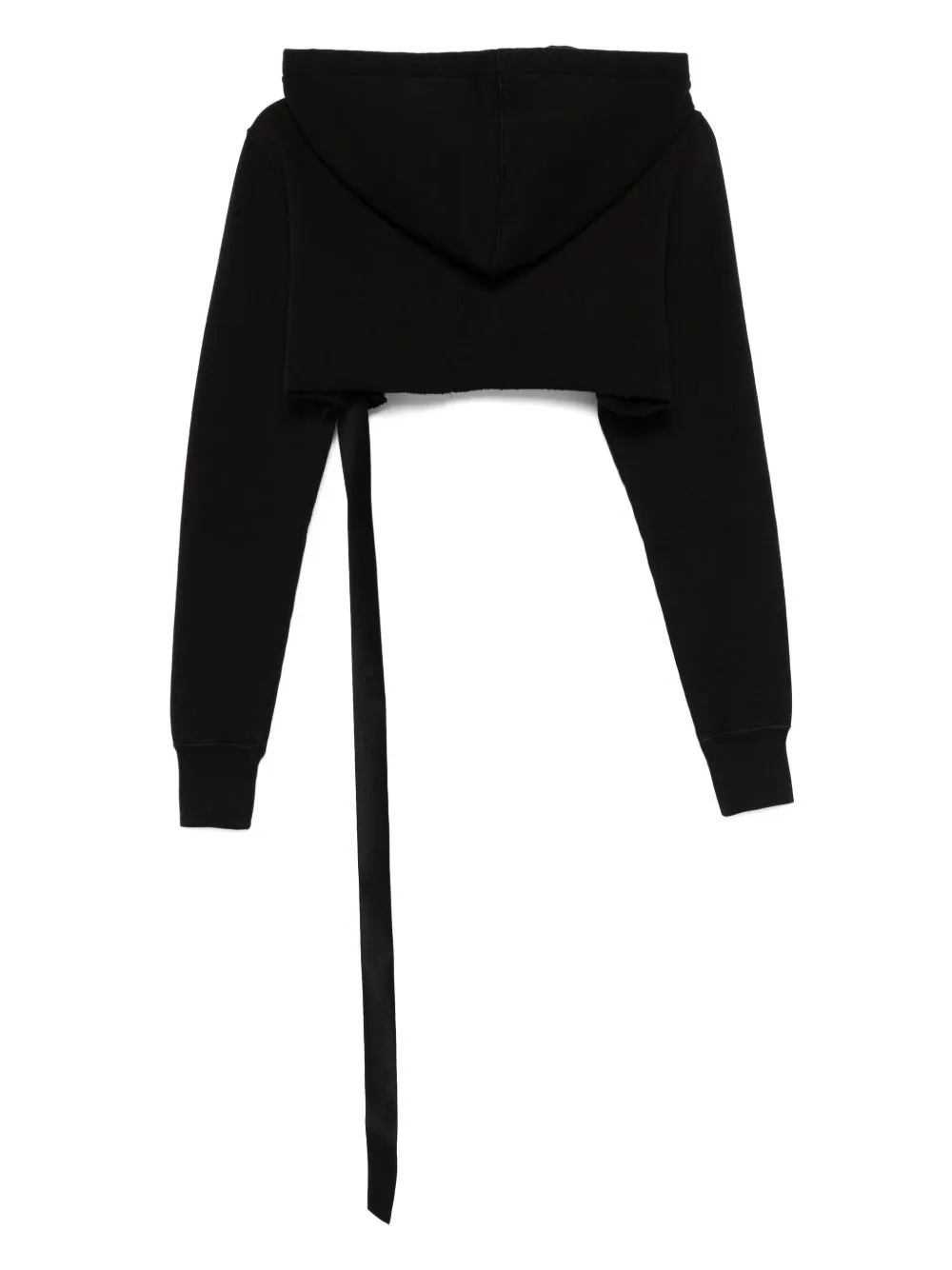 Cotton cropped hoodie