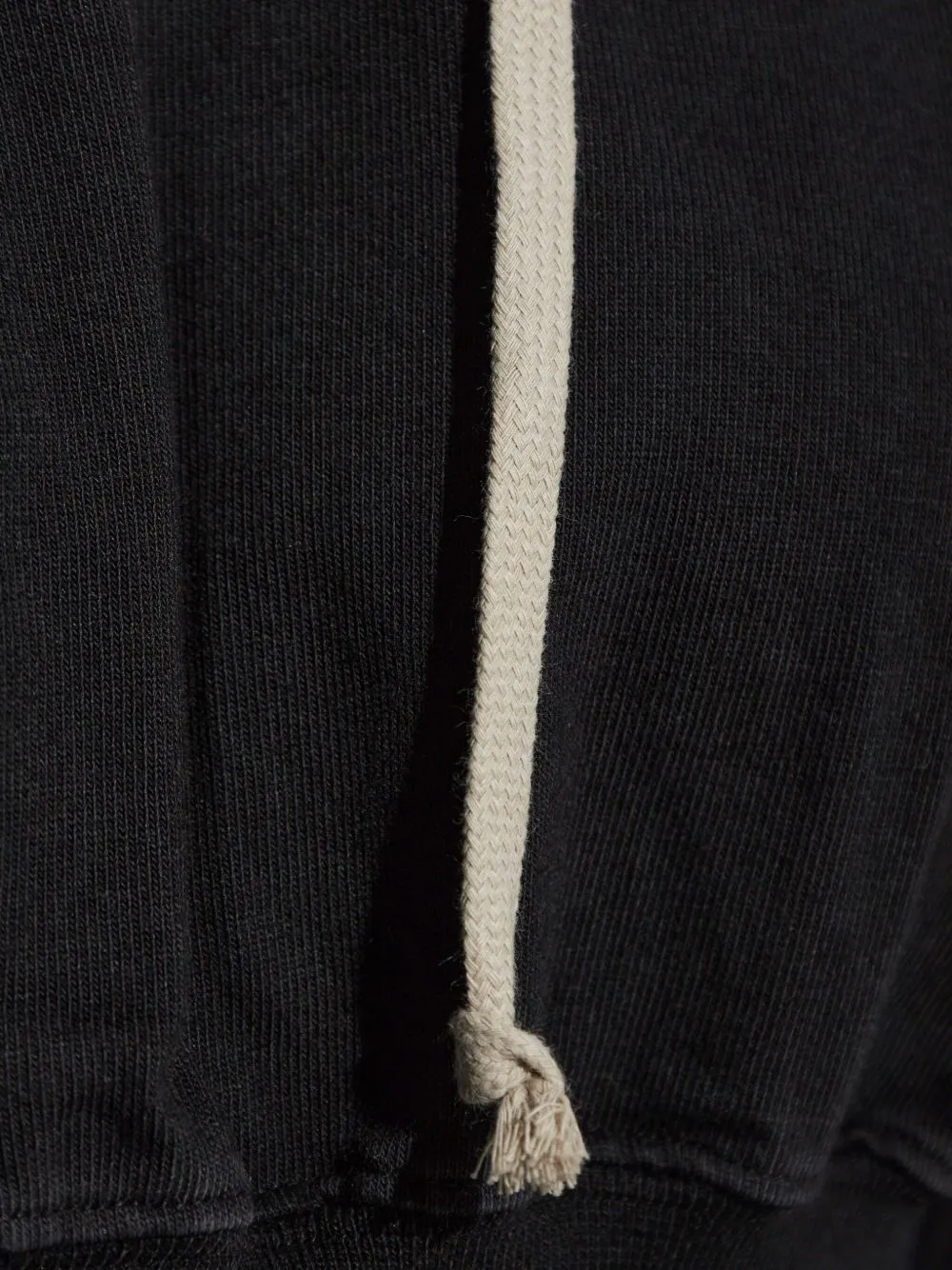Cotton cropped hoodie