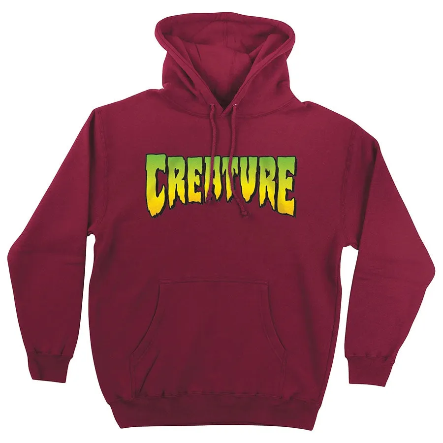 Creature - Logo Mens Hoodie Currant