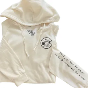 Crest Wave Wash Pullover Hoodie SALT - Your choice of sayings