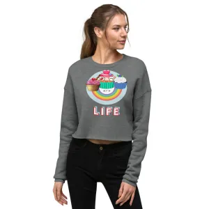 Cupcakes are LIFE Crop Sweatshirt