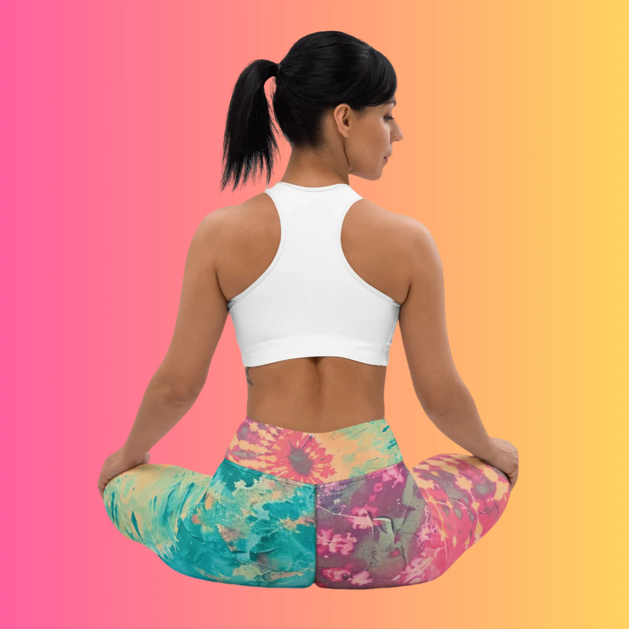 Custom Tie-Dye Yoga Leggings for Raves & Festivals