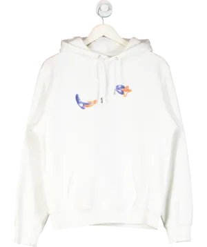 Dior White Jojo's Patch And Embroidery Logo Hoodie UK XS