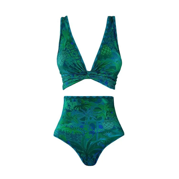 Double Sided Tropical High Waist Bikini