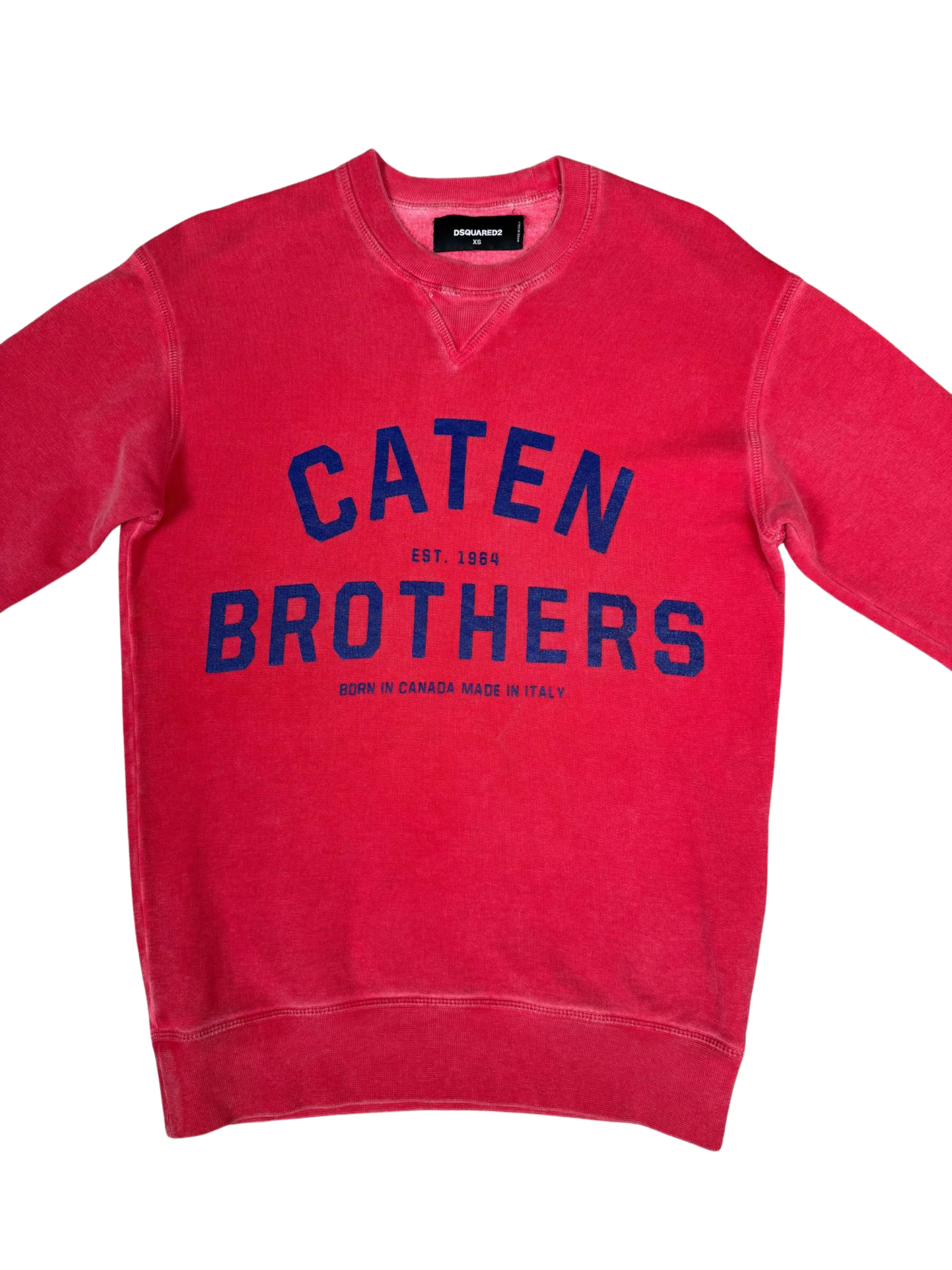 Dsquared2 Caten Brothers Logo Sweatshirt - Red
