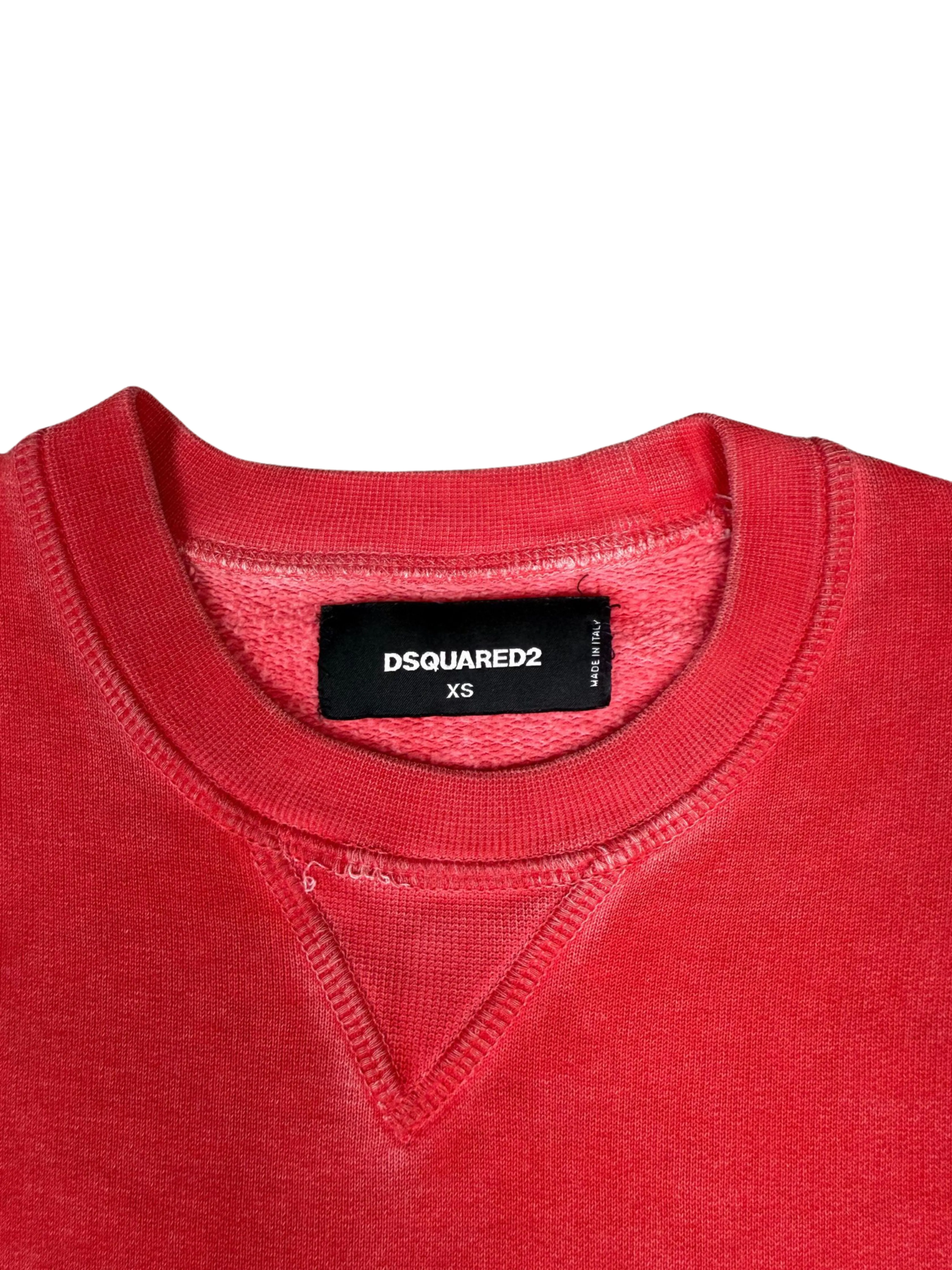 Dsquared2 Caten Brothers Logo Sweatshirt - Red