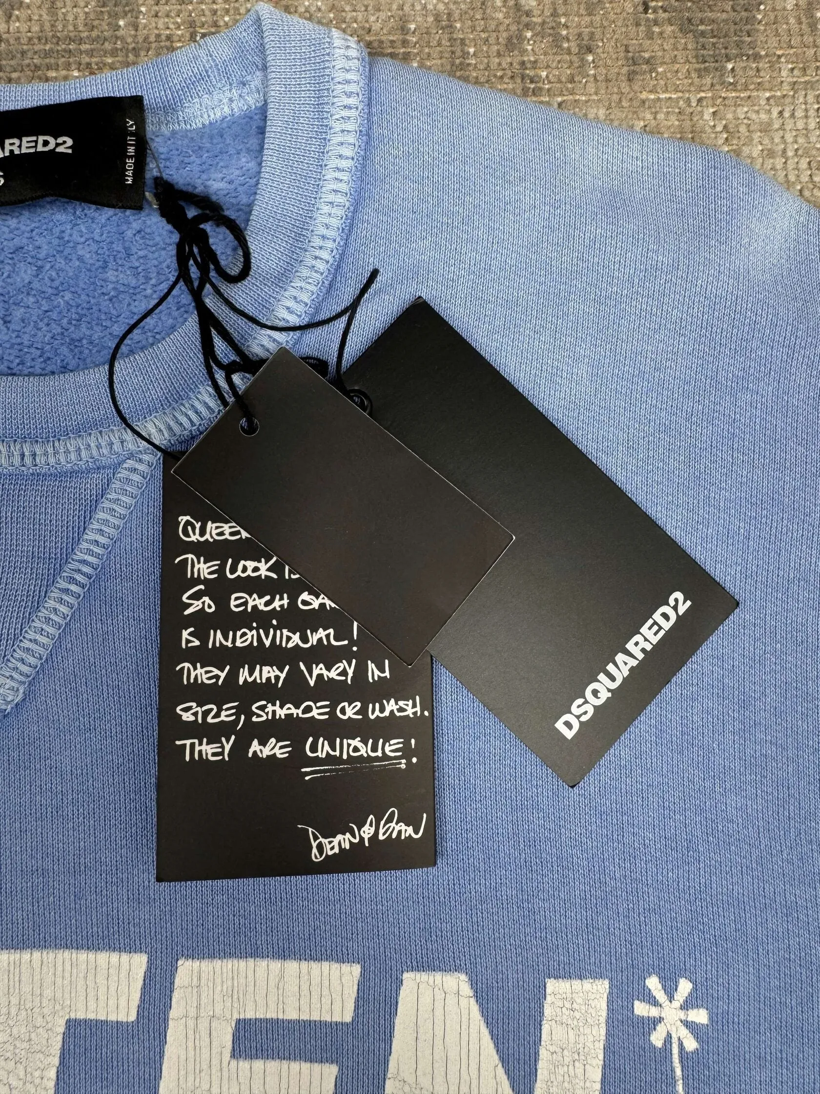 Dsquared2 Caten California Logo Sweatshirt - Baby Blue (Unused)