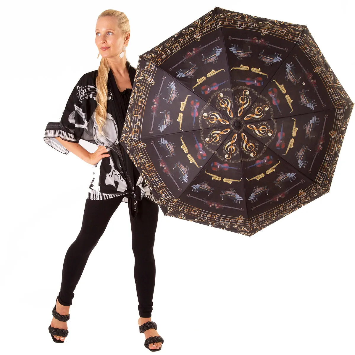 Ebony Music Reverse Umbrella