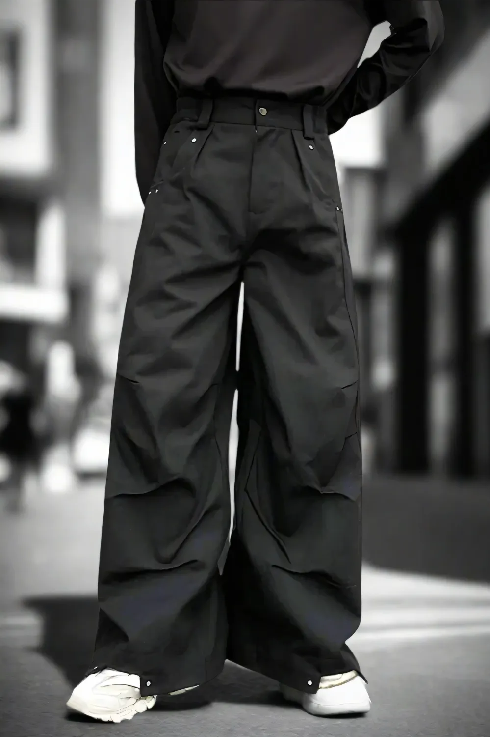 Eclipse Wide-Leg Pleated Trousers
