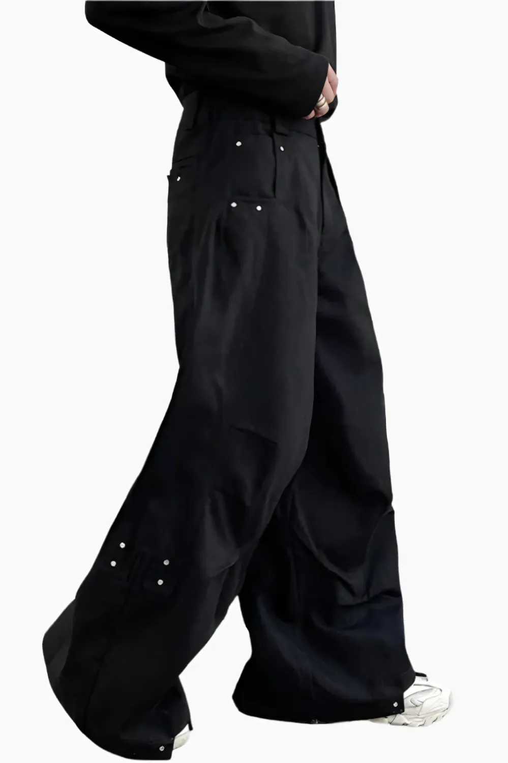 Eclipse Wide-Leg Pleated Trousers