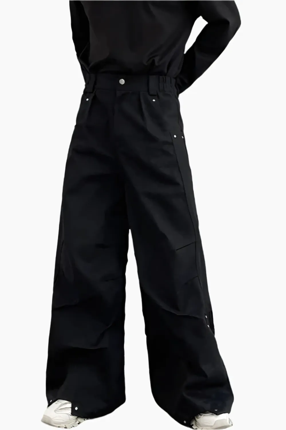 Eclipse Wide-Leg Pleated Trousers
