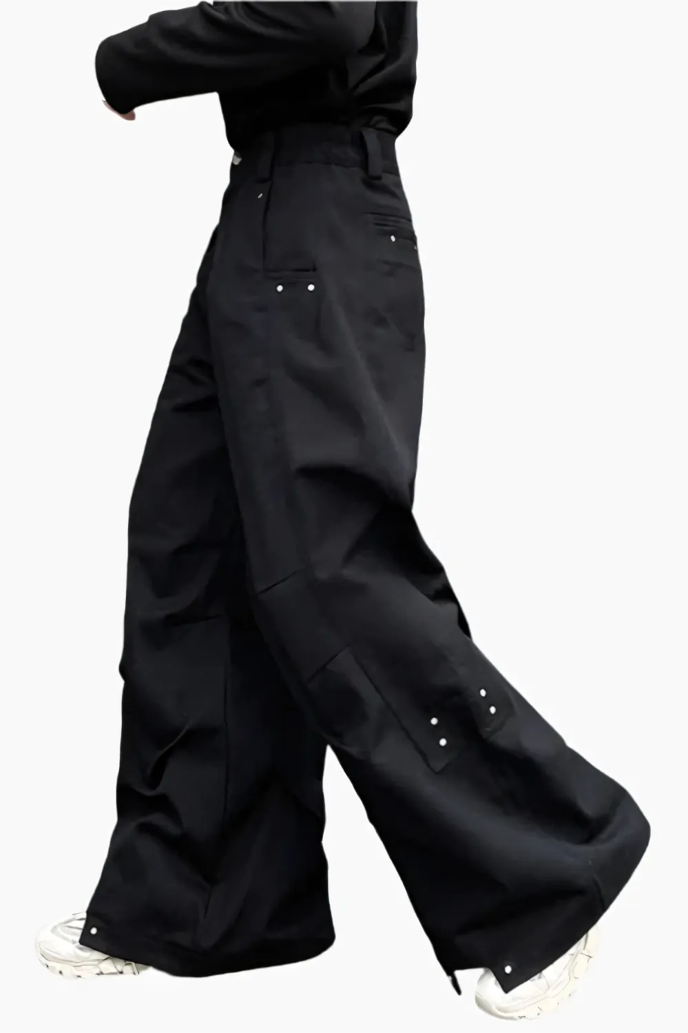 Eclipse Wide-Leg Pleated Trousers