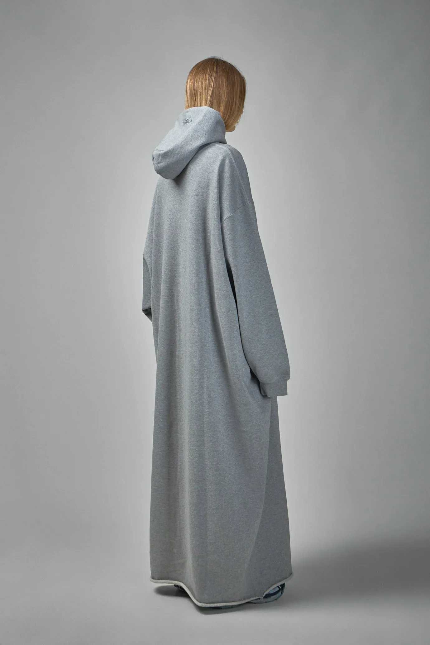Embroidered Logo Maxi Hoodie