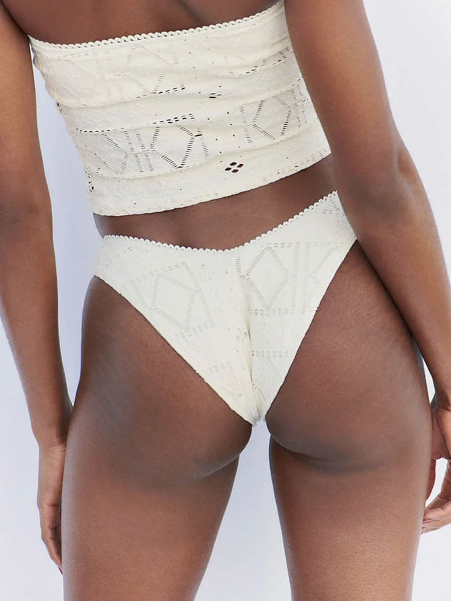 Enzo Patchwork Bottom in Angel Dust