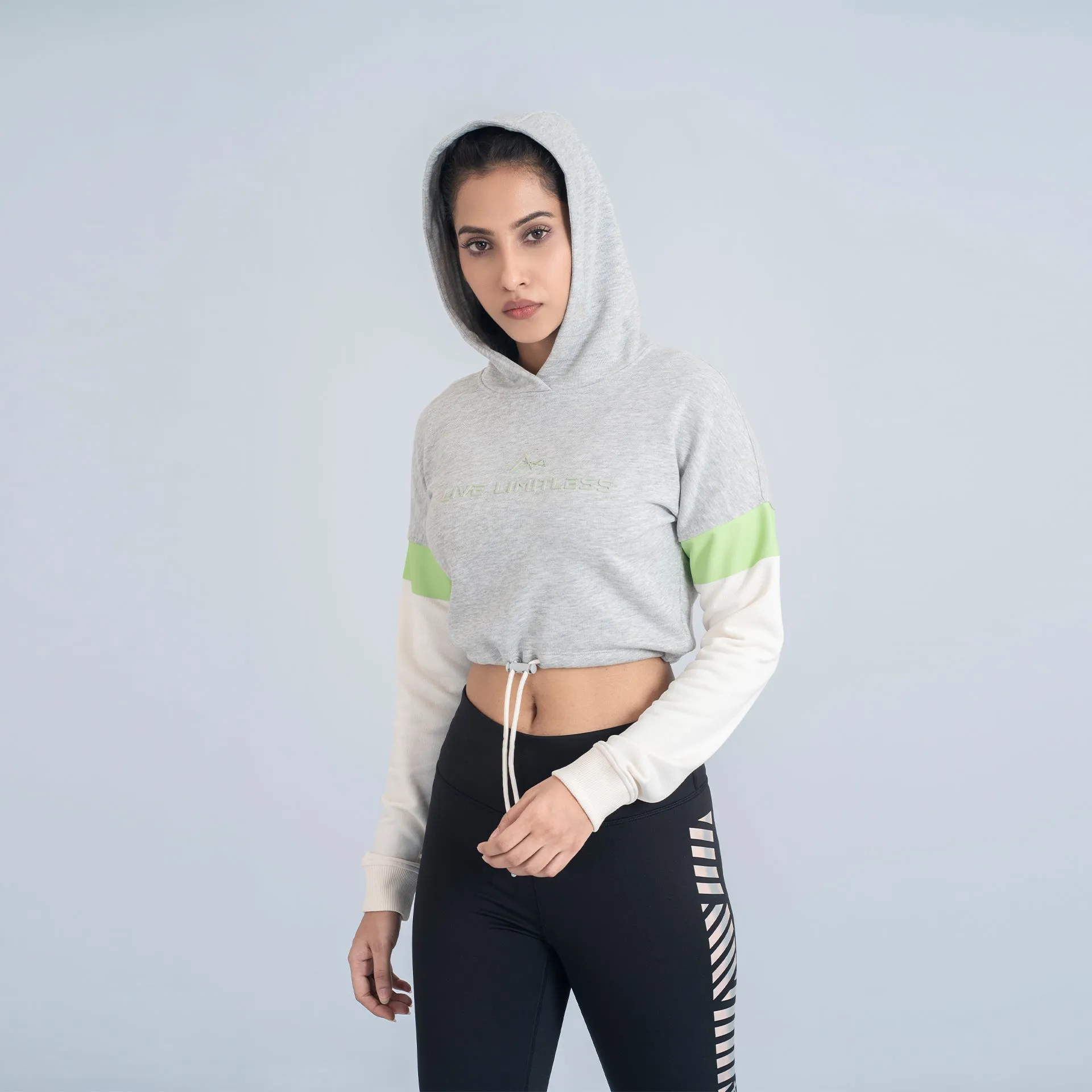 Evolution Cropped Hoodie