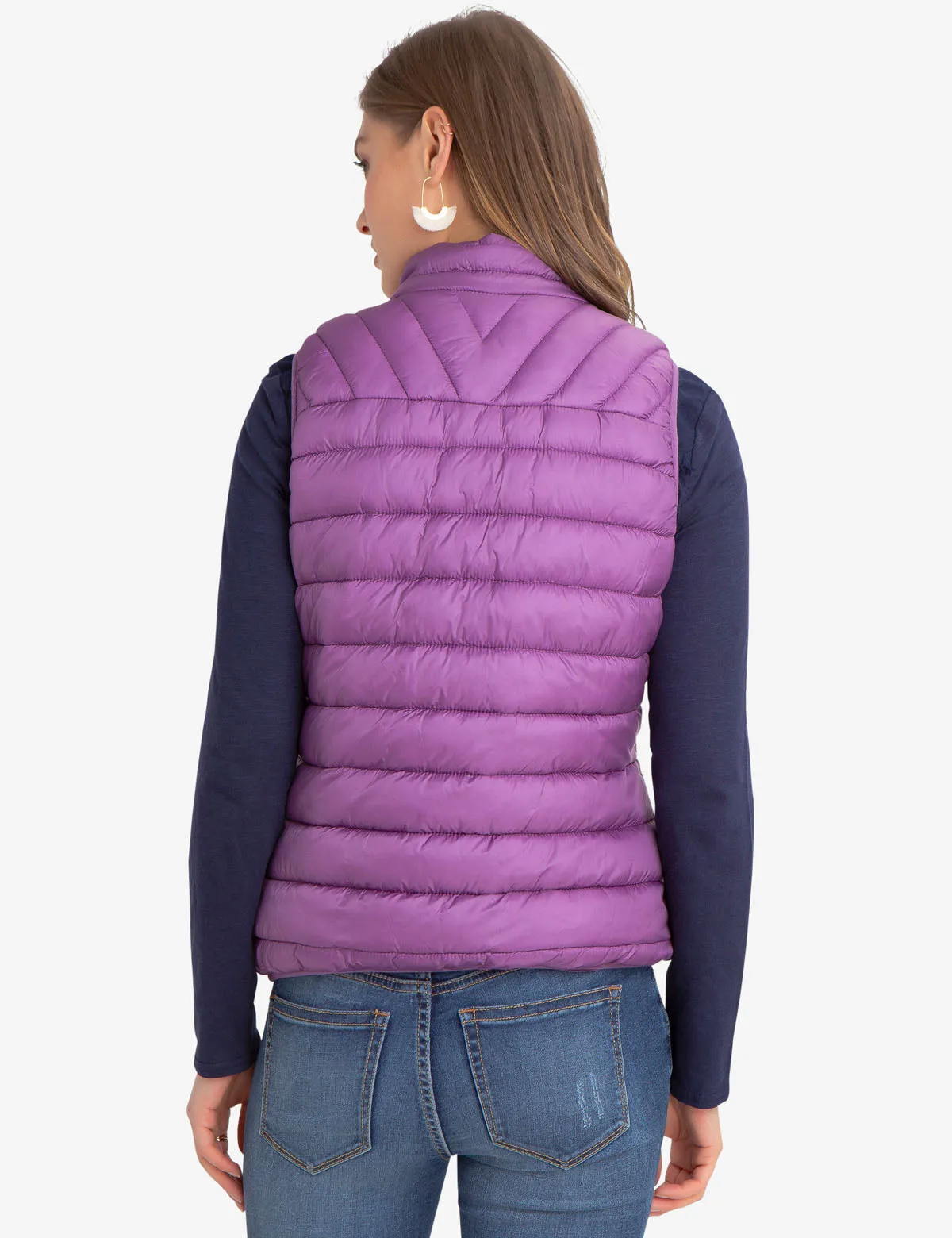 FAUX FUR LINED PUFFER VEST