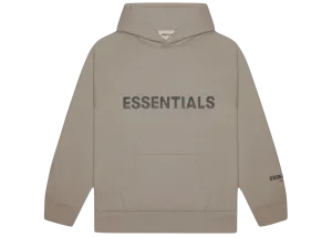 Fear of God Essentials Hoodie Aplique Logo 'Taupe'