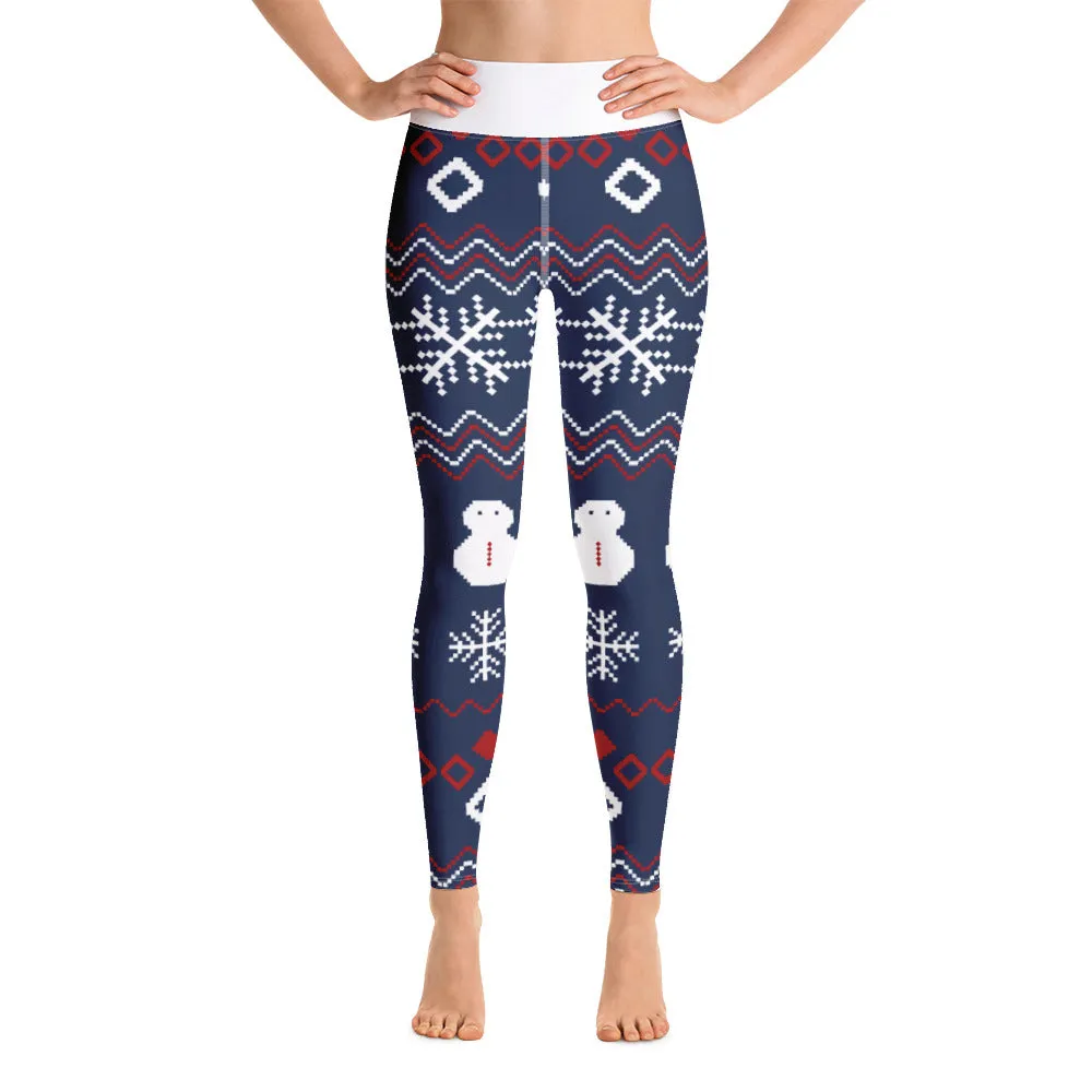 Festive Christmas Yoga Leggings