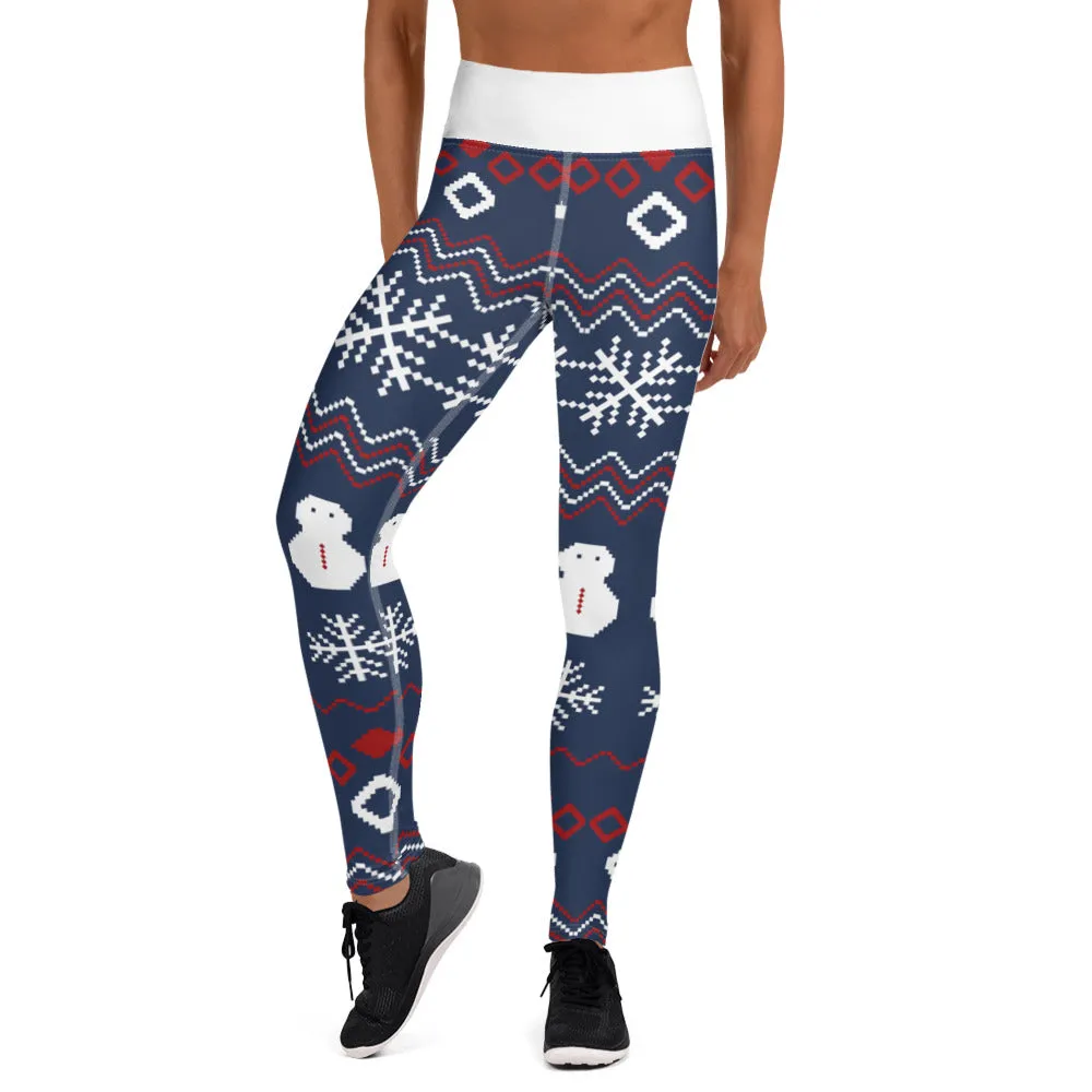 Festive Christmas Yoga Leggings