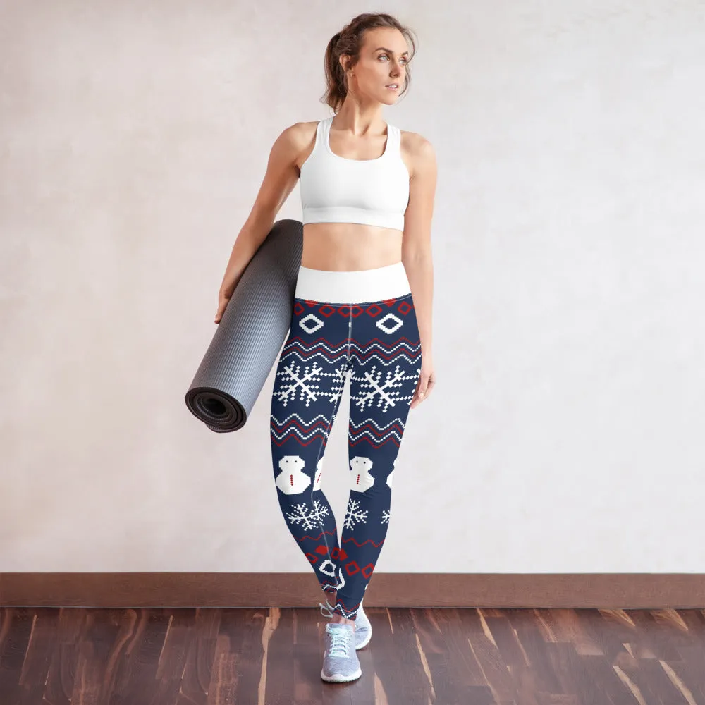 Festive Christmas Yoga Leggings