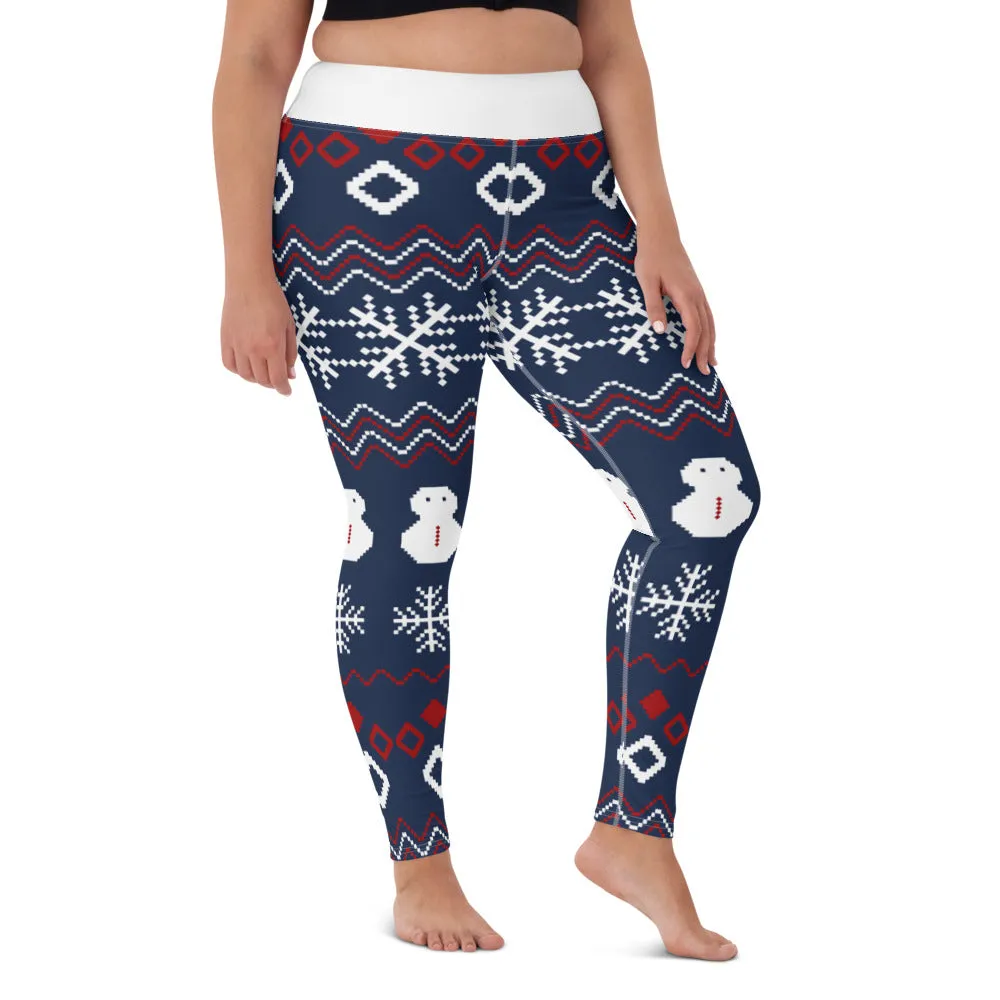 Festive Christmas Yoga Leggings