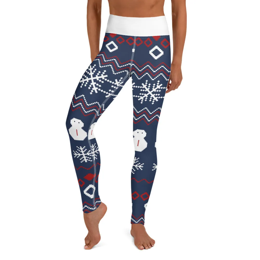 Festive Christmas Yoga Leggings