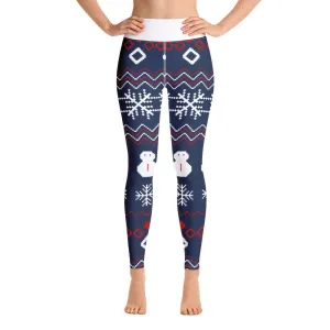 Festive Christmas Yoga Leggings
