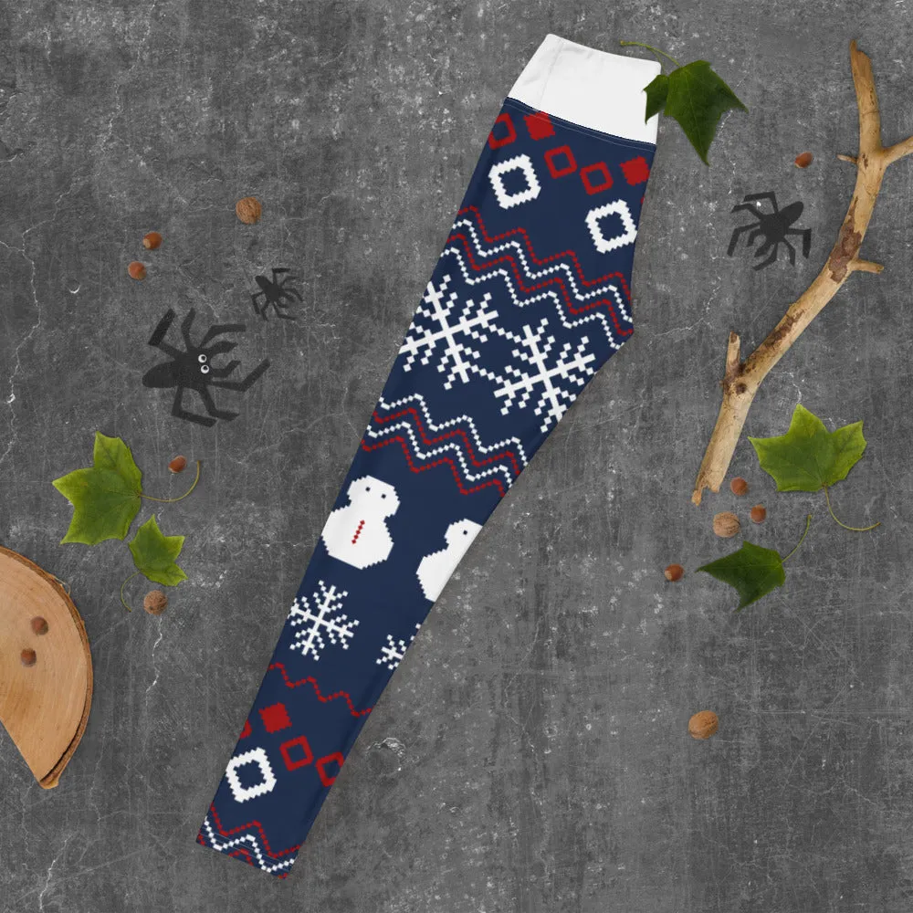 Festive Christmas Yoga Leggings