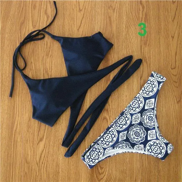 Floral Bandage Bikinis Set