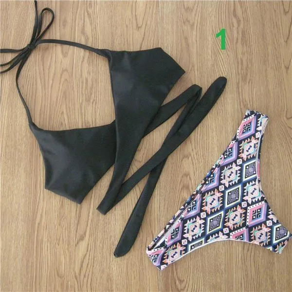 Floral Bandage Bikinis Set