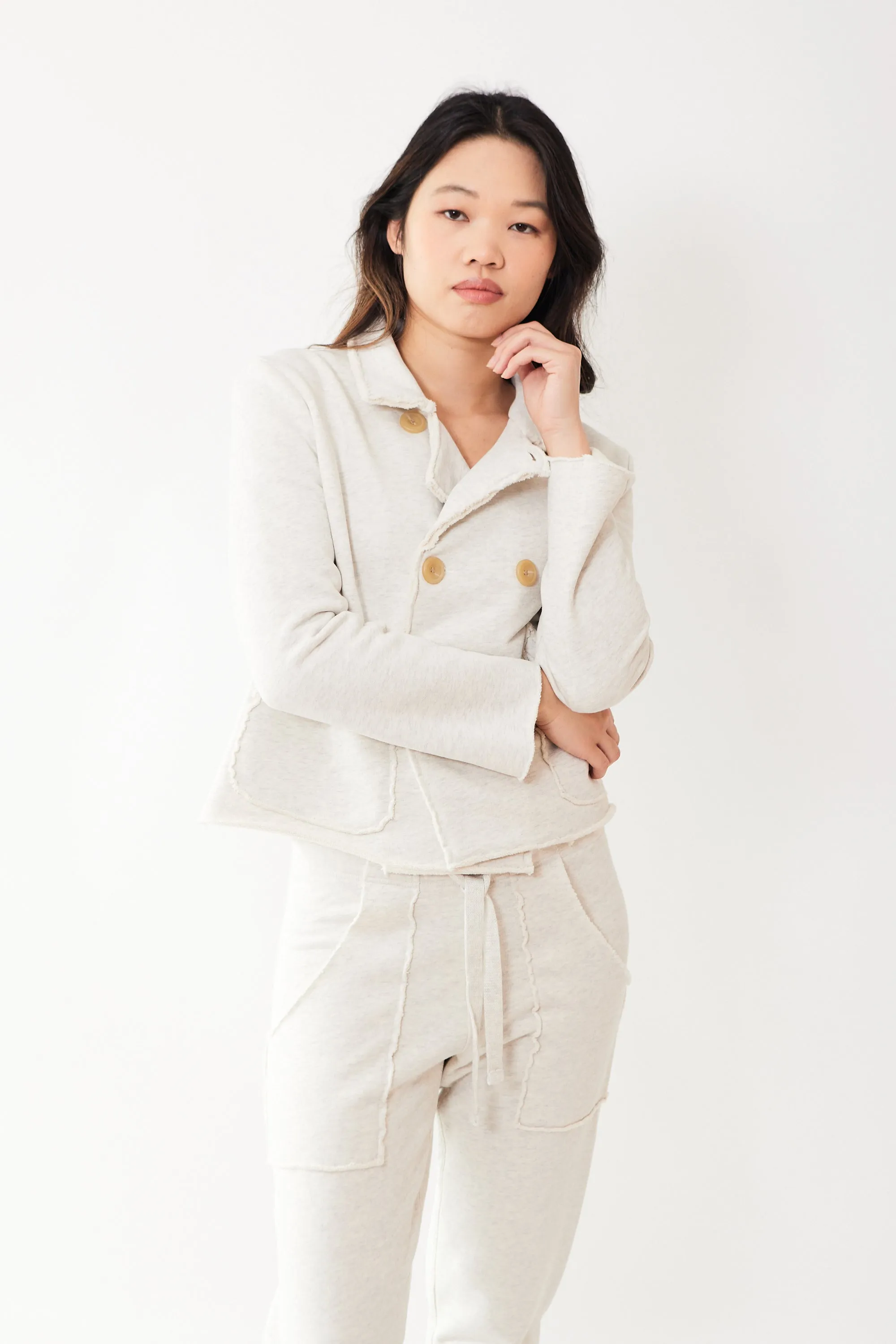 Frank & Eileen Mini Belfast Crop Peacoat