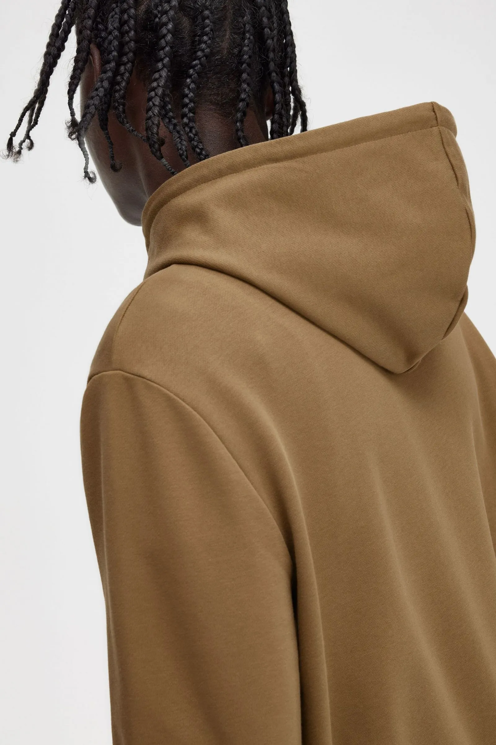 Fred Perry M2643 Tipped Hoodie Shaded Stone/Burnt