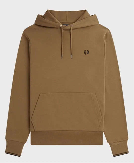 Fred Perry M2643 Tipped Hoodie Shaded Stone/Burnt