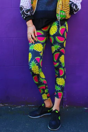 Fruit Machine Festival Pattern Leggings